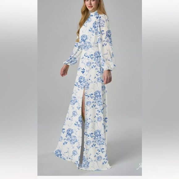 AW BRYONY DRESS
Blue Botanical Floral - Picture 4 of 8